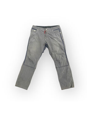 KÜHL Mens Outdoor Hiking Pants Gray Reinforced Knees Zip Fly Tag 38x32